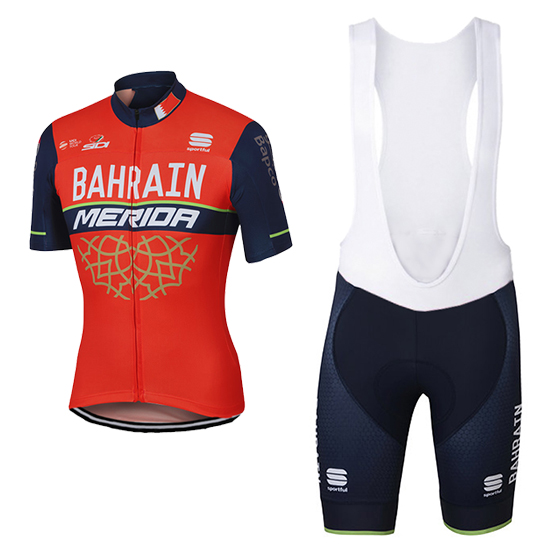 Abbigliamento Ciclismo Bahrain Merida ML 2017 rosso